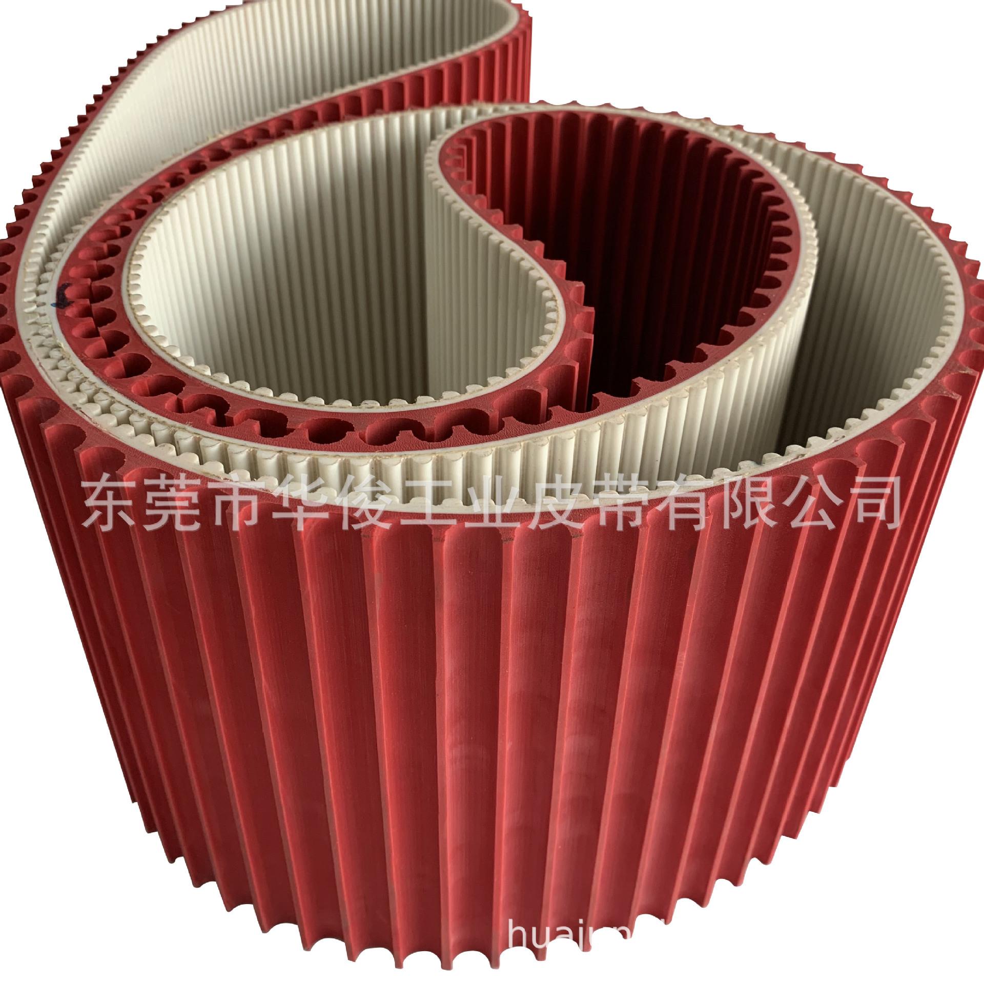 贴标机皮带圆珠笔贴标机皮带加红胶同步带开圆弧槽工业皮带