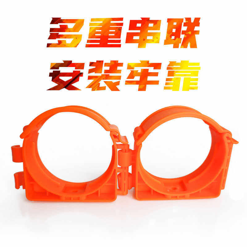 新风系统卡扣 管卡子空调管道辅材配件弯头配件固定吊卡黑灰色