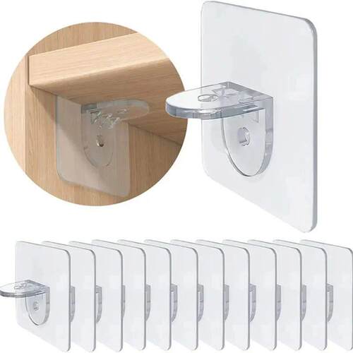 10pcs Adhesive Shelf Support Pegs Shelf Support Adhesive Peg