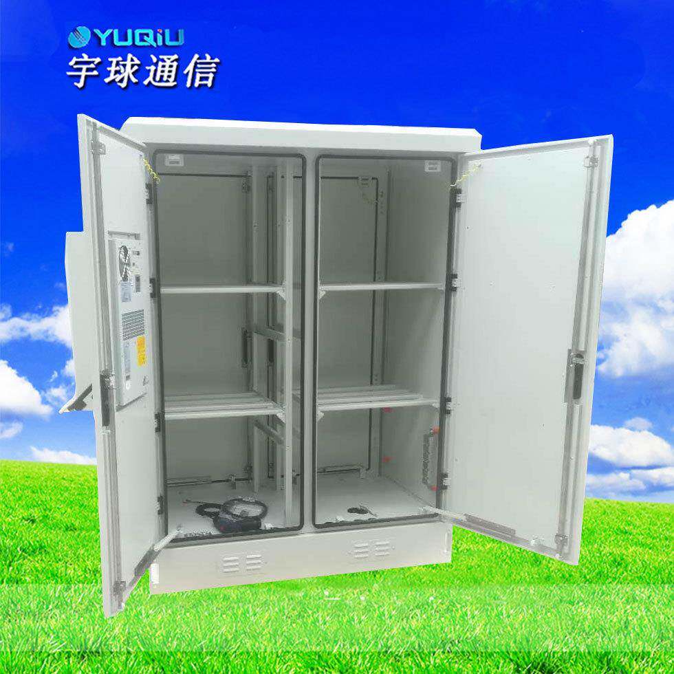 户外室外空调防水落地柜32u恒温浅灰色智能网络通信机柜