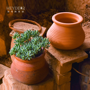 海蒂的花园花盆小陶盆桂花龙窑透气手工盆阳台三角梅天竺葵专用盆