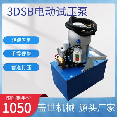 3DSB-6.3/10手提式电动试压泵管道地暖测压泵打压泵水压测试机