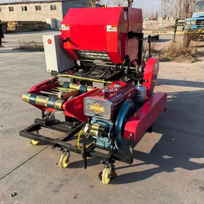 青储打包机 秸秆一粉碎 打捆包膜体机全NMT自捆动青贮草料牧草圆