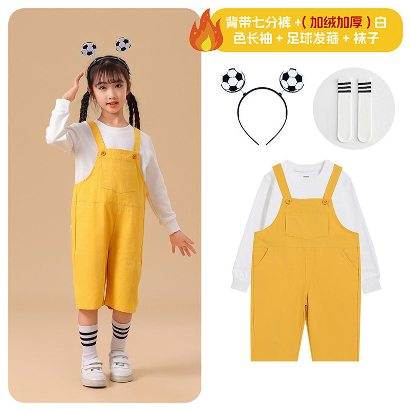小学生运动会啦啦操儿童演出服图片