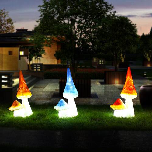小庭院花园幼儿园林区景观雕塑品装饰摆件2006-蘑户外玻璃钢椅蘑