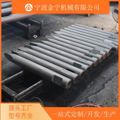 挖机破碎杆炮头配件全150锤大30锤G型号高耐磨炮JFE钎钢钎厂钎家