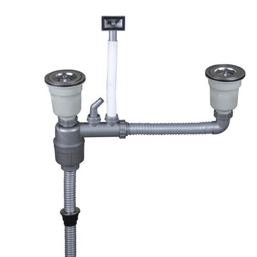 天力水槽下水器 厨房双槽洗碗池洗菜盆配件排水管Z8019下水管套装