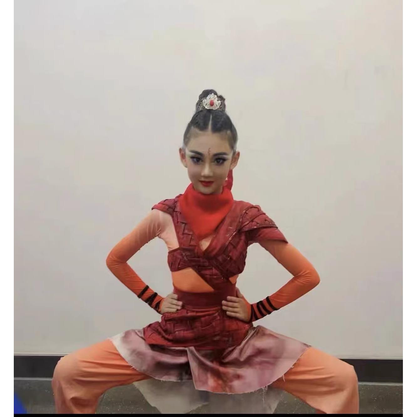 正品小荷风采汉再现花木兰儿演出古装服女童士兵服铠甲舞蹈表演童