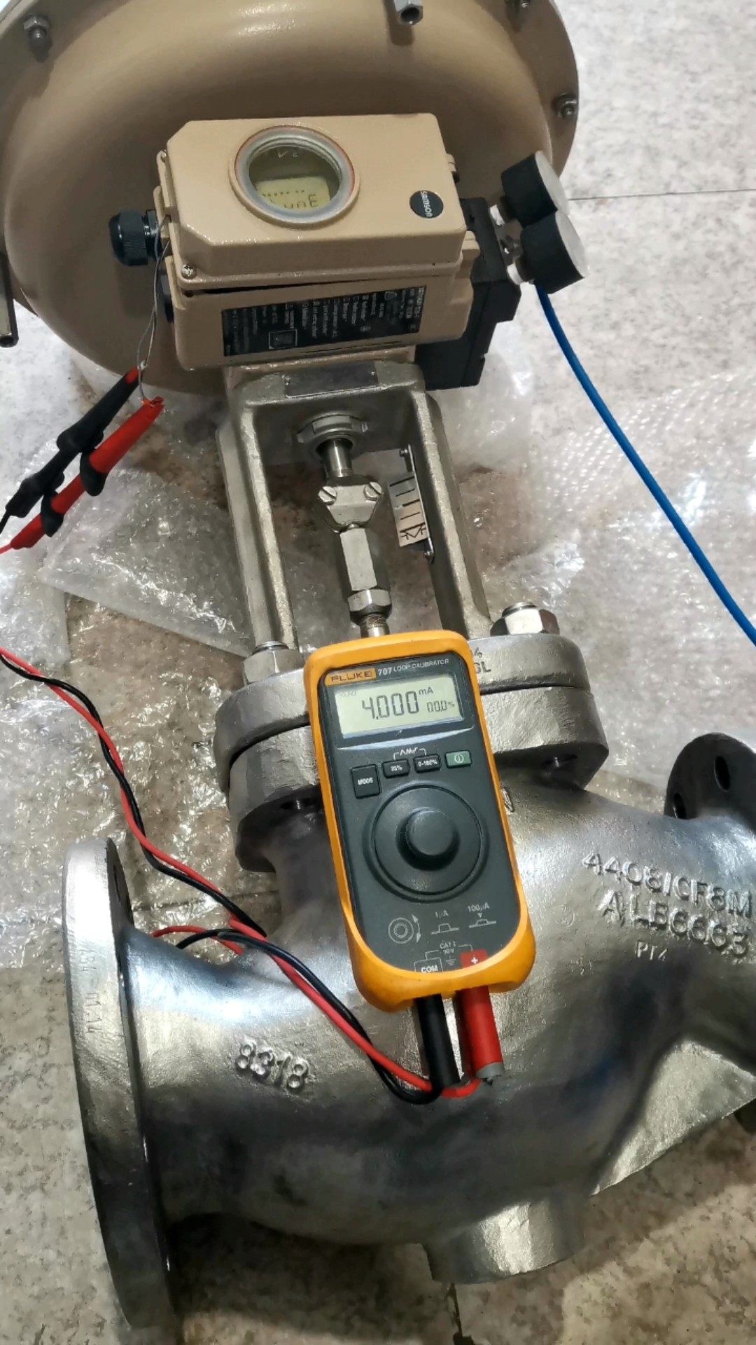 萨姆森DN100调节阀。