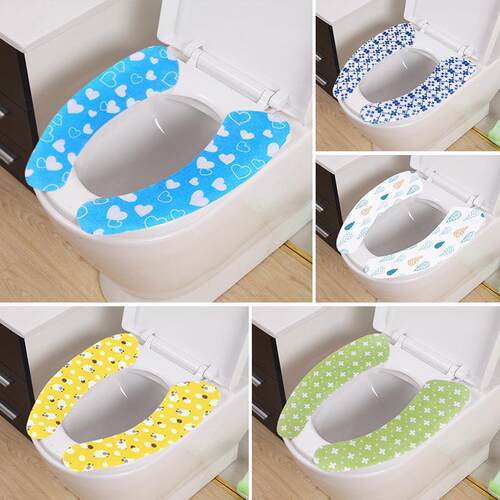 Printed Cartoon Self-Adhesive Toilet Sticker Warm Toilet Sea