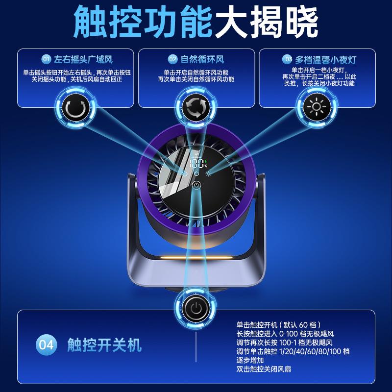 新款直销2025新款桌面摇头风扇家用空气循环扇宿舍壁挂风扇台式电