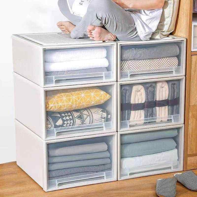 厂家直销收纳盒透明抽屉式衣柜衣服储物整理箱大号防尘塑料收纳箱,居家布艺,收纳盒,淘宝优惠券,粉丝福利购,淘宝优惠卷