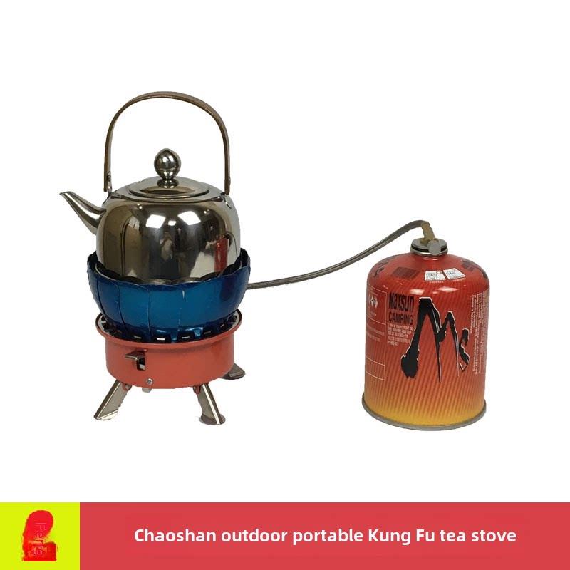 潮汕户外便携功夫茶炉茶具迷你登山旅行烧水炉茶壶车载煮水炉包邮