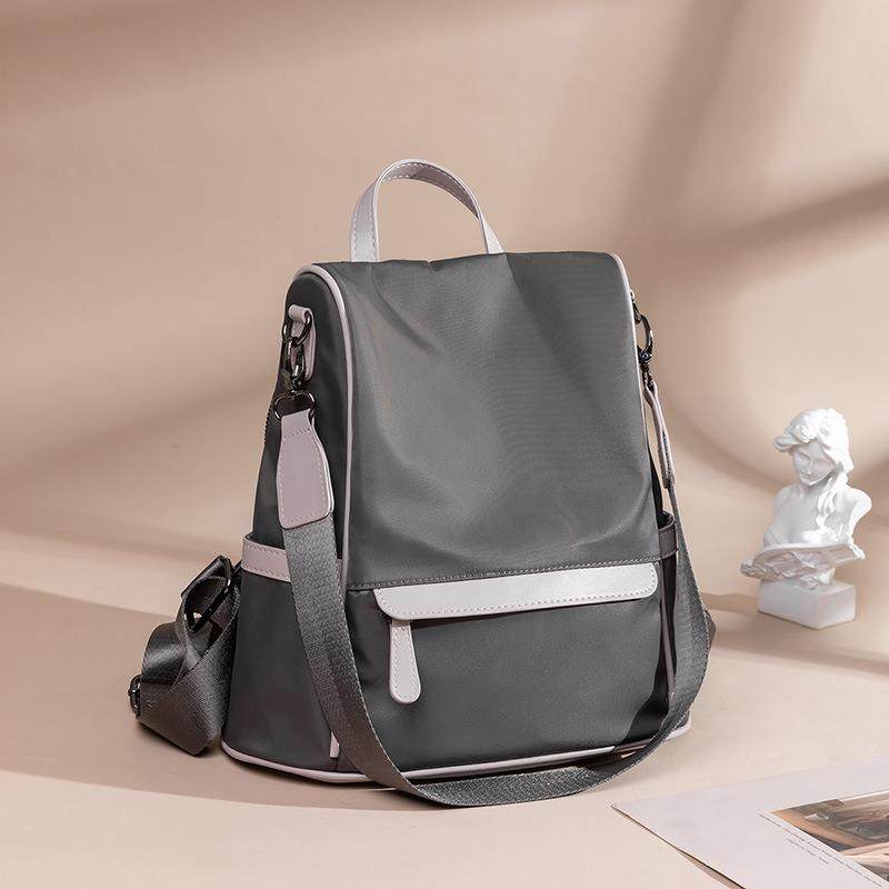 牛津布防盗双肩包女新款韩版潮尼龙帆布百搭时尚小背包大容量