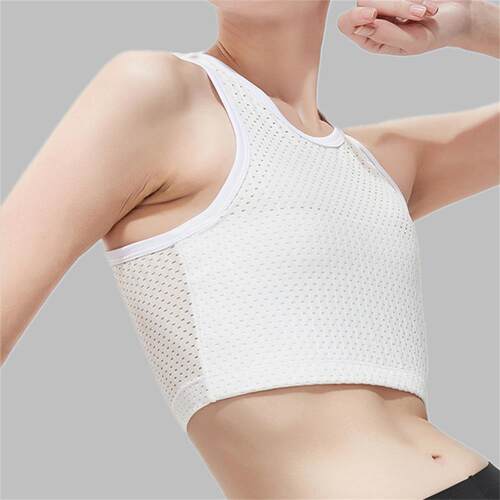 st Binder Corset Stretch Body Shaping Buckle Tomboy Bra Tank