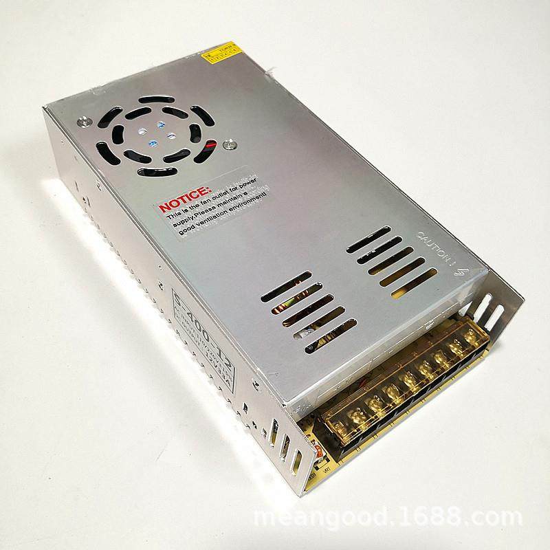 工程级12V400W监控LED灯带电源3D打印机电源带温控12V33A开关电源