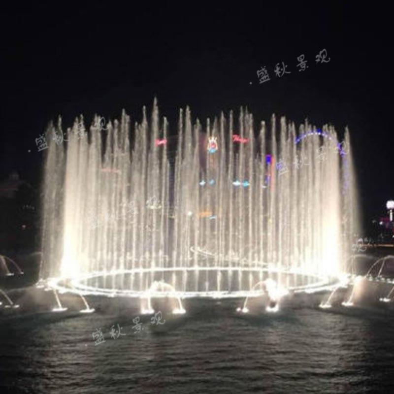 程控跑泉大型户外景区河道跑泉数控人工湖音乐喷泉不锈钢喷头设备