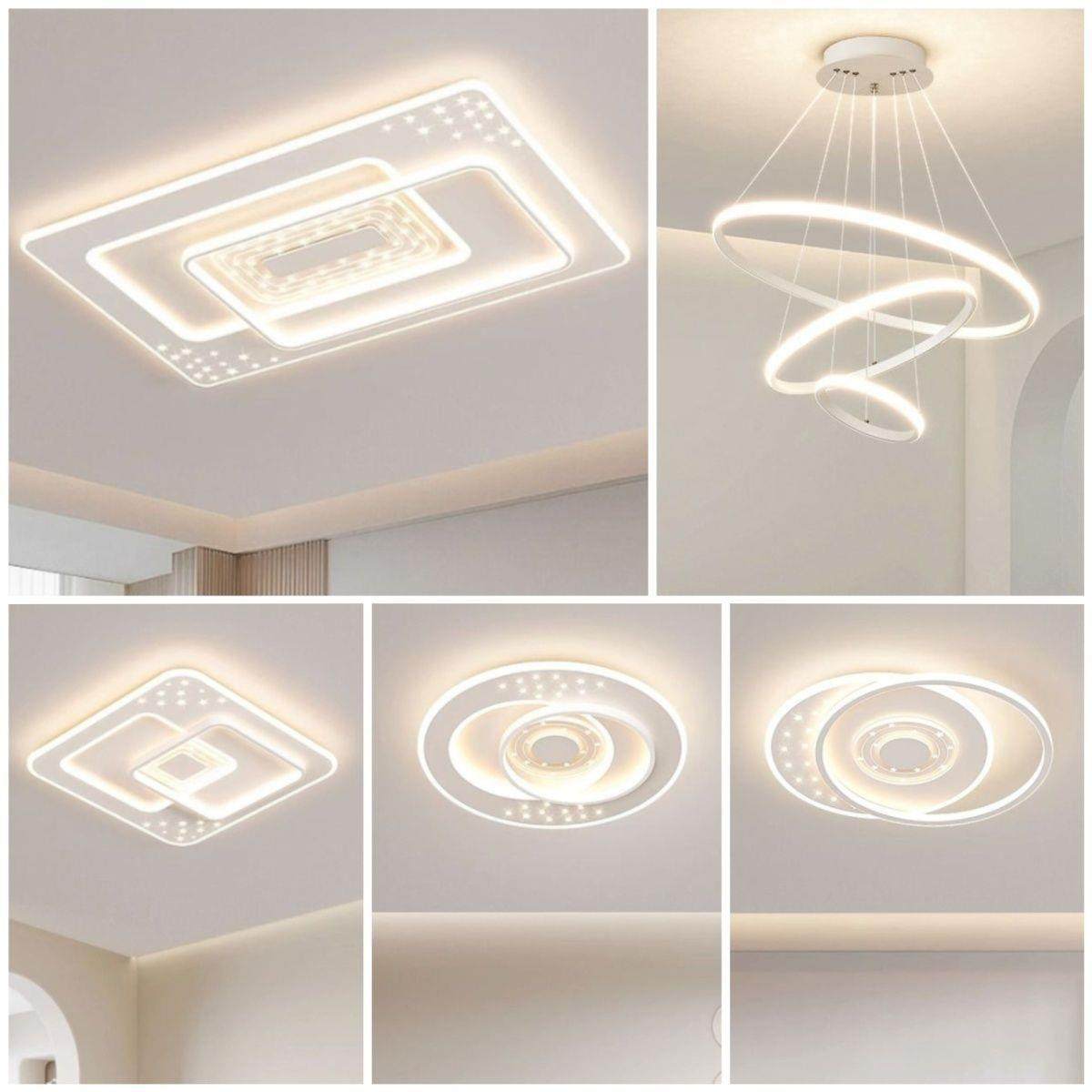 广东中现合代简约山大气客款厅新卧室le240d吸顶灯组全屋灯具套餐