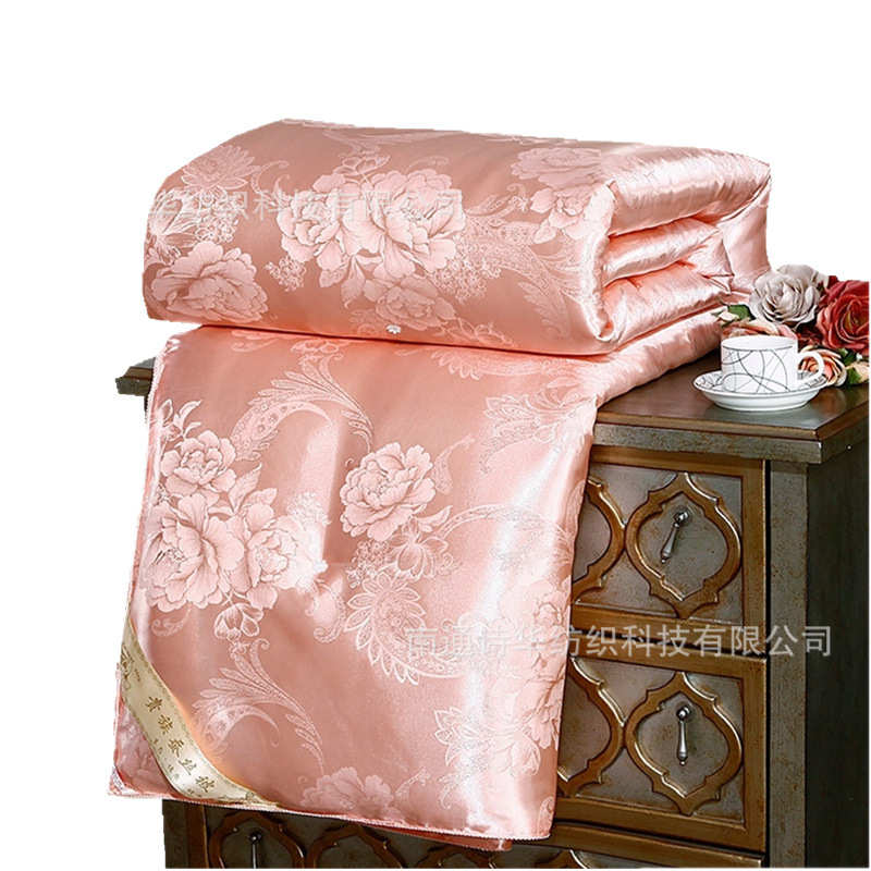 被夏凉贡缎芯礼品春批发被代发秋冬宿舍被丝被被羽提花子母加厚被