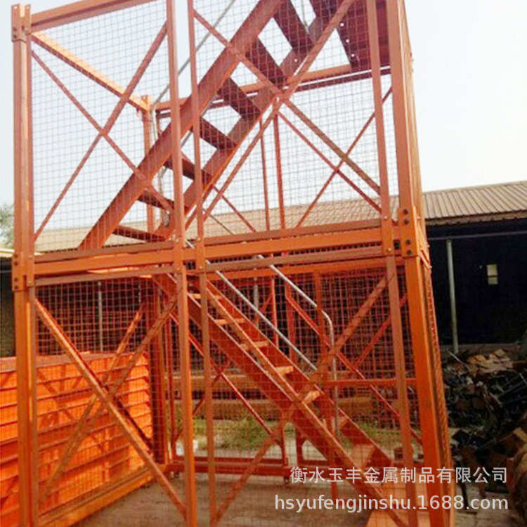 爬梯  笼玉梯笼箱式墩丰安全爬梯高定制安全爬梯厂家安全梯施工