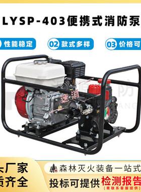 LYSP-403便携式消防泵扬程灭火泵森林火灾救援泵灭火引水泵