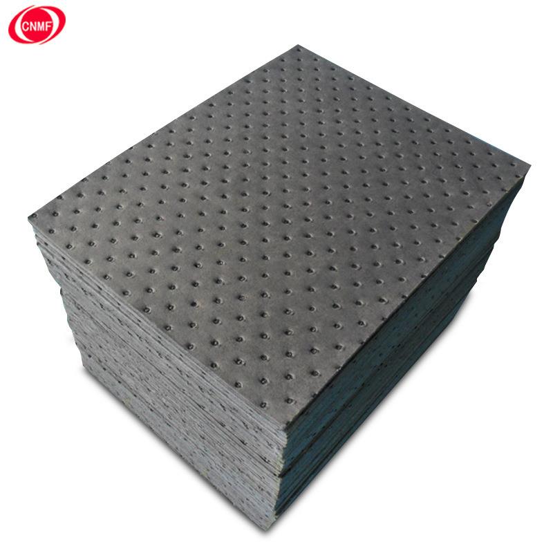 谋福 CNMF 灰色吸油棉 工业吸油垫片 复合压点吸油毡 100片/箱