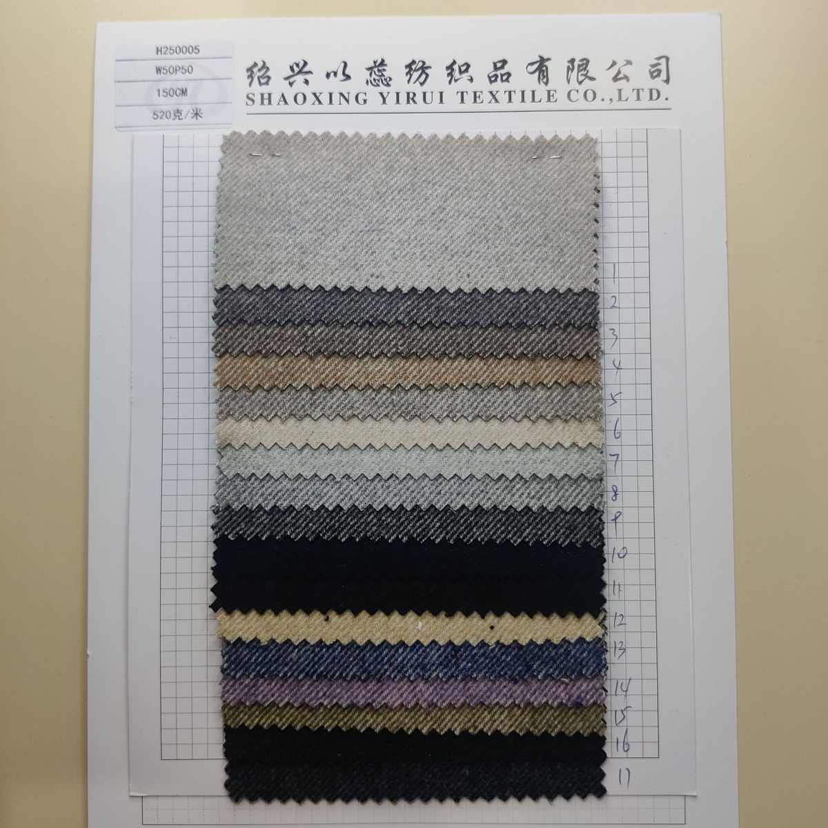 现货|新款520克薄呢 斜纹粗纺毛呢布30-50羊毛平纹法兰呢服装面料