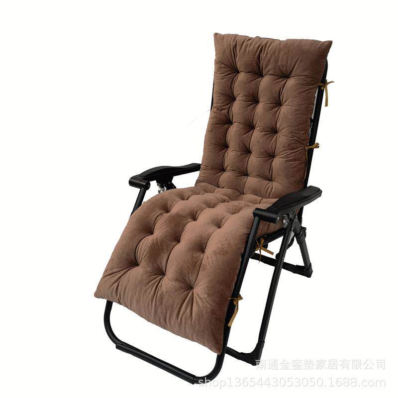 加厚水晶绒家居躺椅垫摇椅垫子花园布艺高背藤椅PP棉坐垫