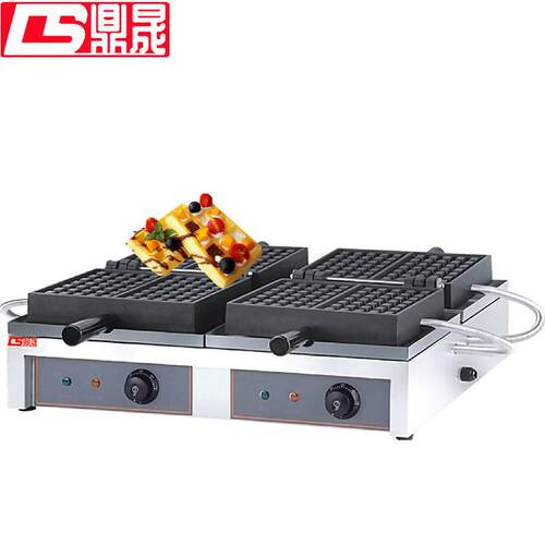 商用电热翻转华夫炉格子饼机松饼机华夫饼小吃设备DS-313