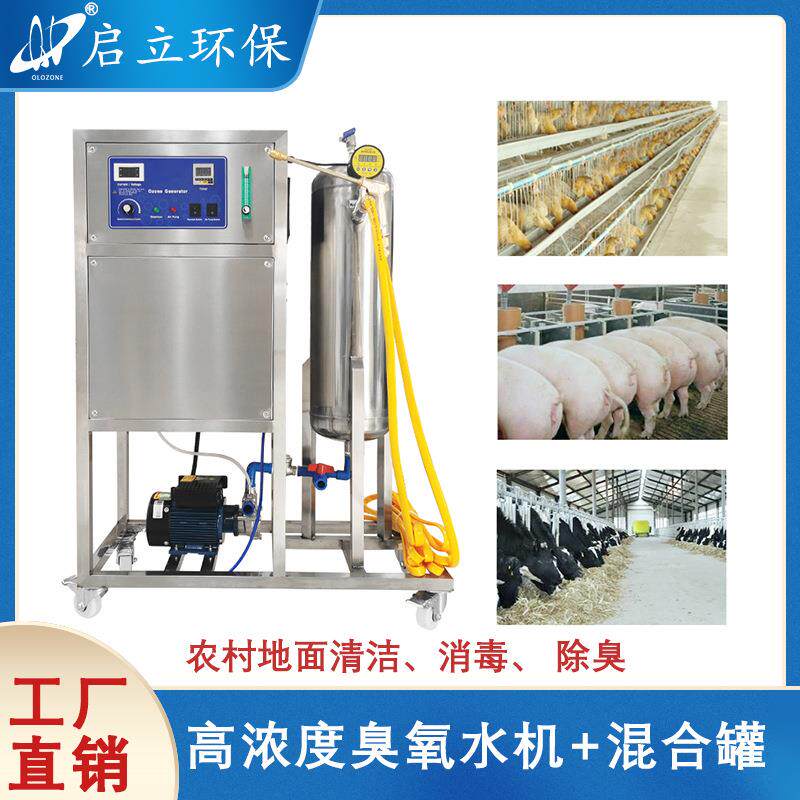 启立高浓度臭氧水机畜牧业果蔬清洗 工业臭氧发生器水处理消毒机