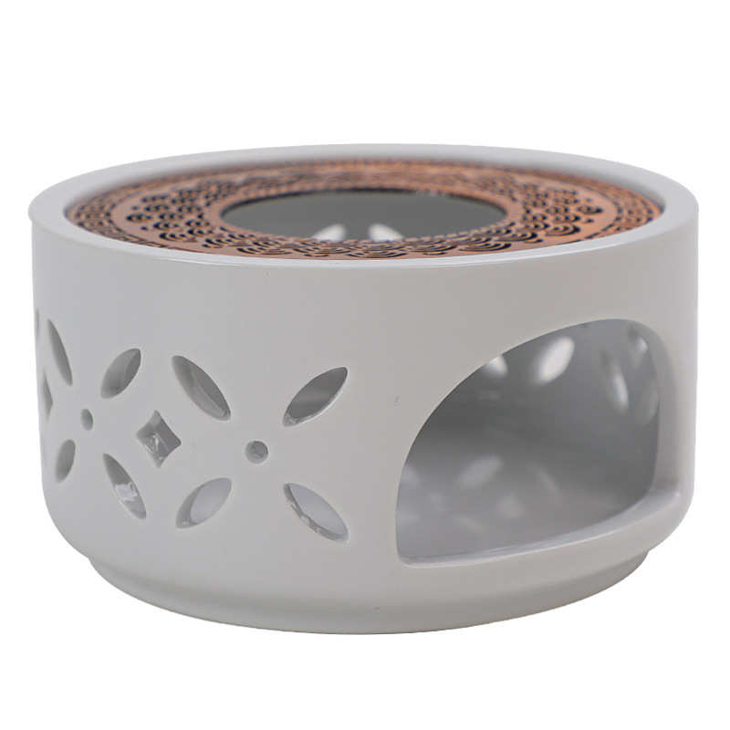 厂家直销陶瓷温茶炉包装保温炉暖茶器蜡烛加热玻璃壶保温底座