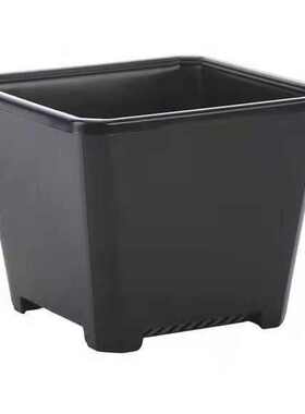 景天盆黑方白方多肉育苗盆基地花盆加厚电商黑色白色方盆批发