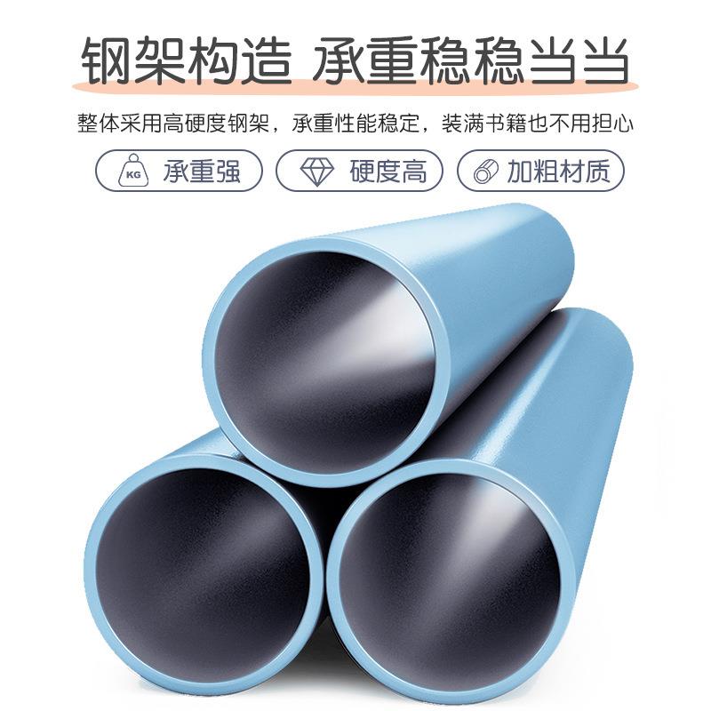 墙面书架绘本收纳架挂墙上铁艺落地小型大容量置物架书柜图片