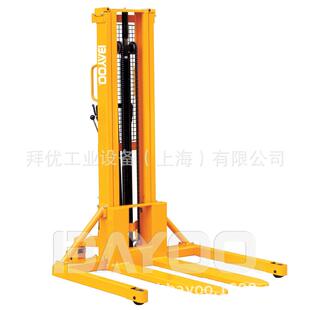 宽支腿堆高叉车,手动堆高叉车,堆垛机,叉车 BAYOO(拜优)BHY20045