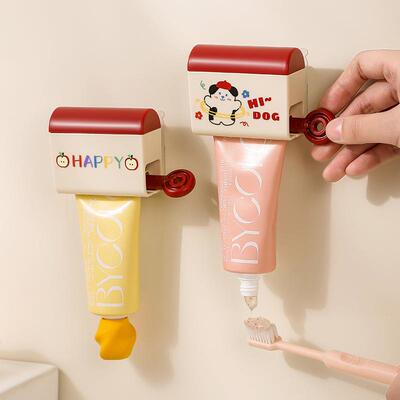 Dopamine toothpaste squeezer for home bathroom, no drilling