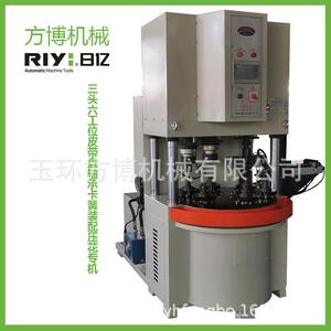 日亿RIYI三头六工位皮带盘轴承卡簧装配压花专机