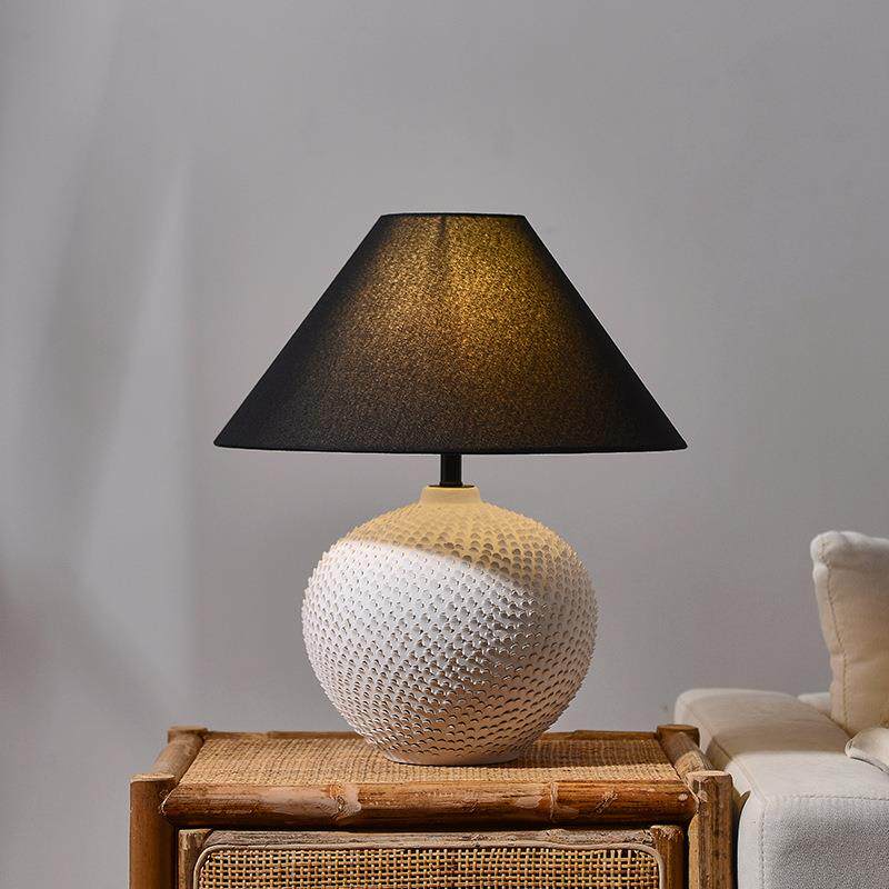 设计师台灯卧室床头创意艺术陶罐摆件田园书房客厅陶瓷装饰民宿灯