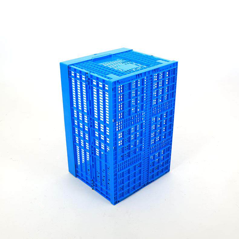 600-360塑料折叠周转筐蔬菜水果运输筐超市陈列生鲜收纳整理胶筐