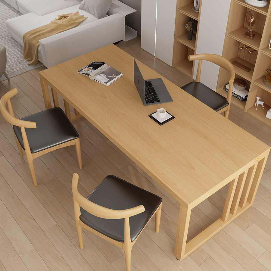 欧实木轻奢大书桌简约客厅双人电脑桌家用工作办公桌写字书法桌,住宅家具,电脑桌,淘宝优惠券,粉丝福利购,淘宝优惠卷