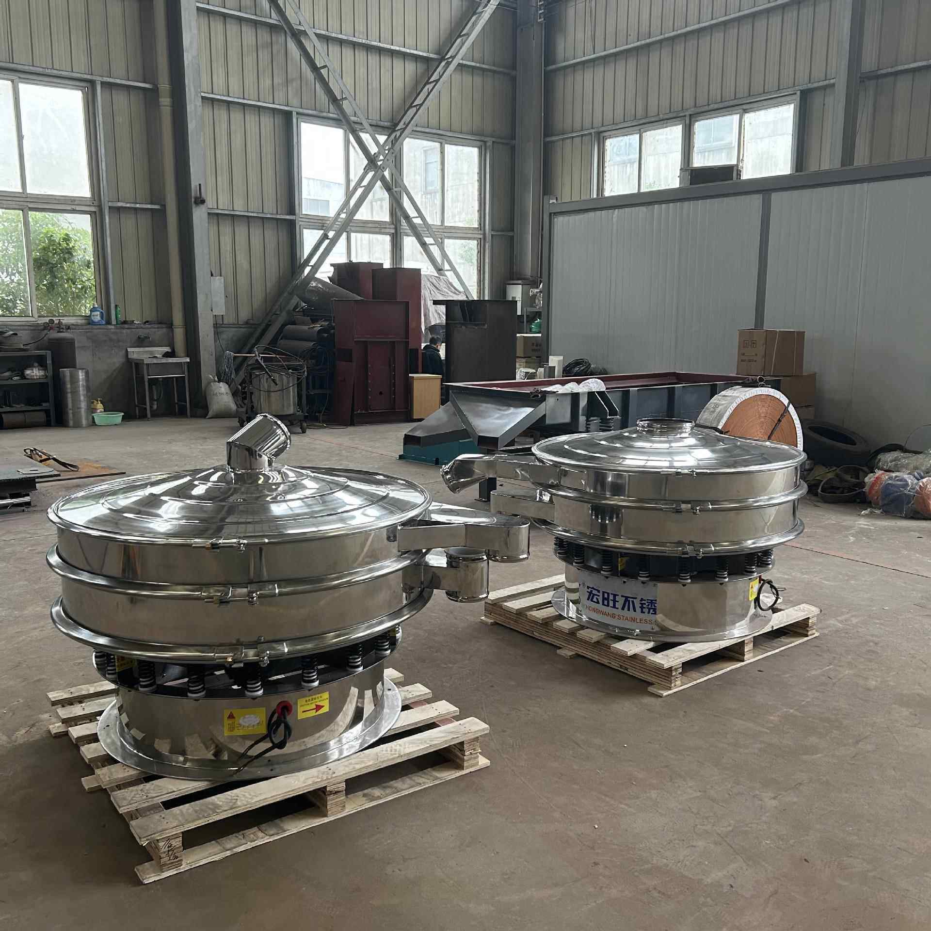 三次元振动筛食品级不锈钢旋振筛粗砂糖精细筛选分离设备