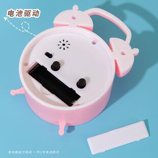 宿舍闹钟学生闹铃叫醒起床神器声音巨大马蹄表塑料老式闹钟电子钟