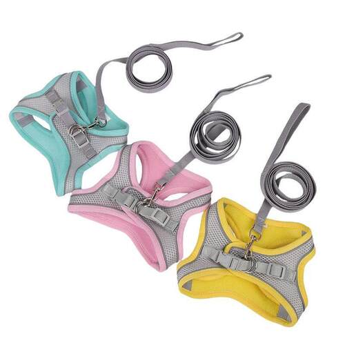 Dog Harness Leash Set for Small Dogs Adjustable Puppy Cat Ha