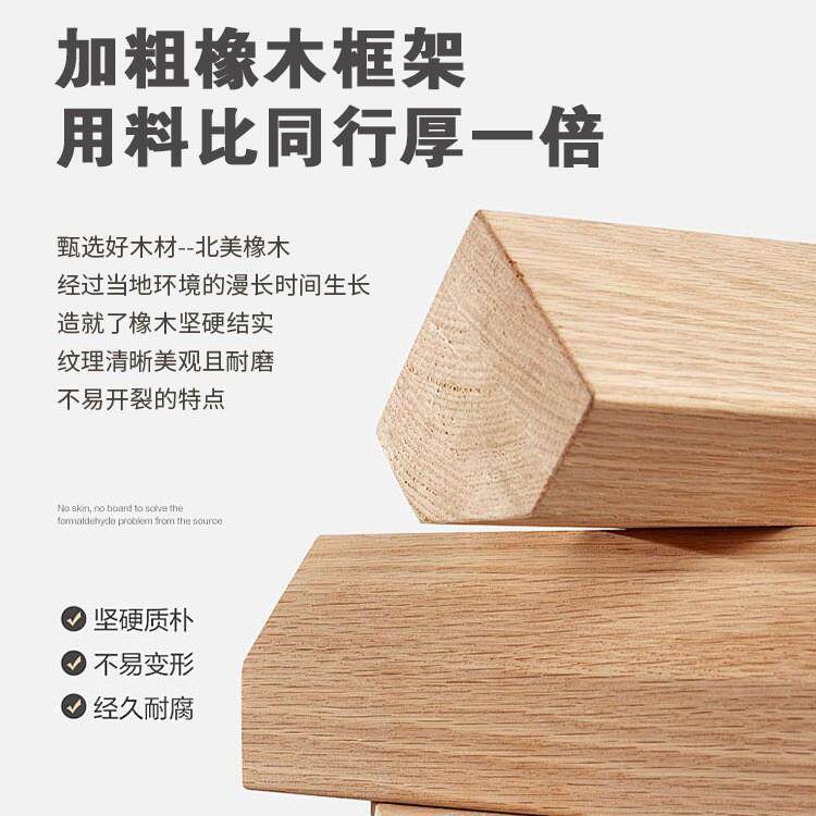 实木框餐边柜靠墙体新用中式储客厅一厨房家收纳柜中古餐边柜风茶