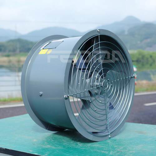 高品质T35轴流风机圆筒型工业换气排风机工程商用仓库排气机380V