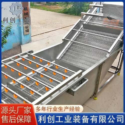 菌菇气泡清洗机全自动菠菜生菜清洗线果蔬喷淋式清洗线设备