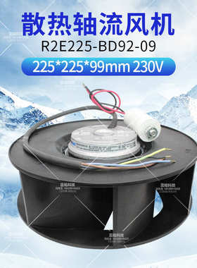 R2E225-BD92-09正品德国消毒柜净化器风机V涡轮净化风机0.6/0.88A
