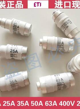 ETI保险丝 D02 20A 25A 35A 50A 63A 400V 250V GL/GG NEOZED