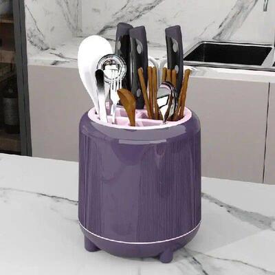 Rotating Kitchen Utensil Holder Large Cooking Utensils