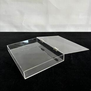 高透压克力收纳箱透明收纳盒子礼物亚历克展示盒长方形加厚带盖子