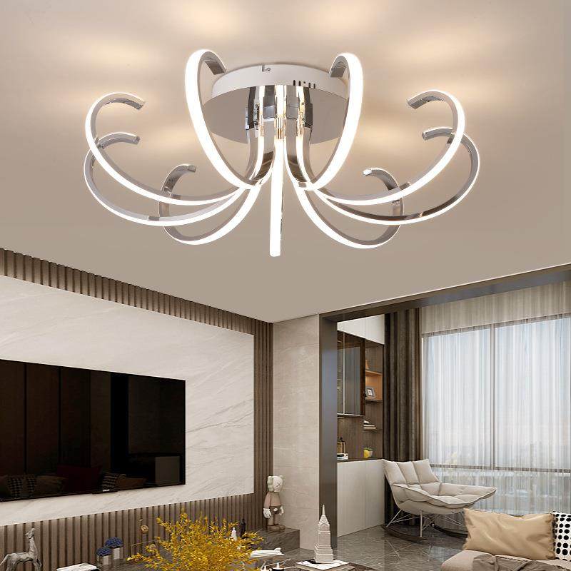 北欧后现代客厅吸顶灯新款创意花瓣状卧室灯简约大气圆形餐厅展厅,家装灯饰光源,客厅吸顶灯,淘宝优惠券,粉丝福利购,淘宝优惠卷